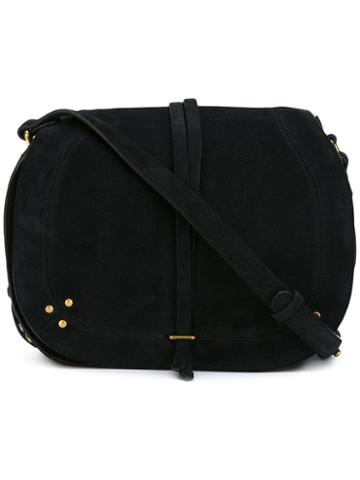 Jérôme Dreyfuss Nestor Shoulder Bag, Women's, Black, Cotton/calf Suede