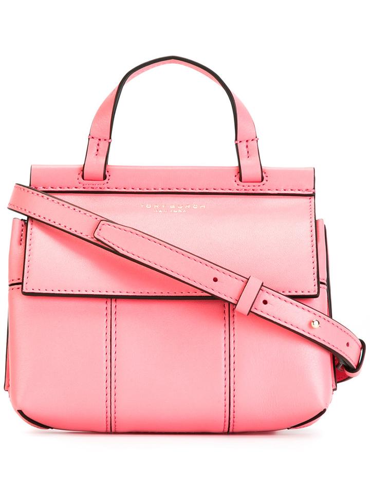Tory Burch Small Satchel Crossbody Bag, Women's, Pink/purple, Leather