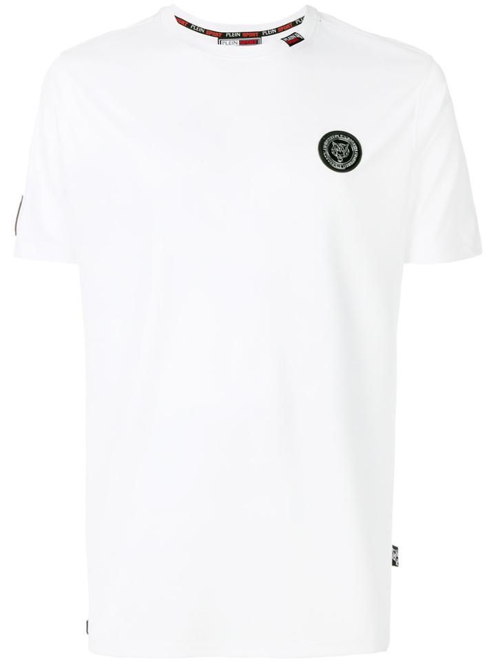 Plein Sport Crest Embellished T-shirt - White