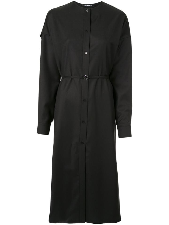 Boyarovskaya Dropped Shoulder Shirt Dress - Black