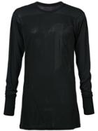 11 By Boris Bidjan Saberi Burnout T-shirt - Black