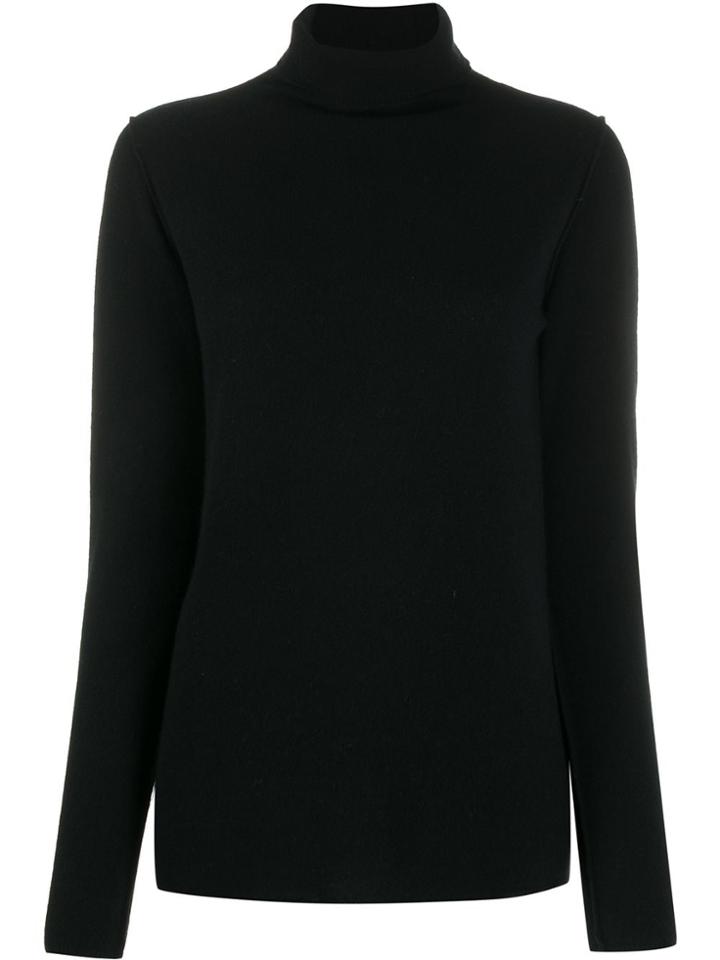 Kristensen Du Nord Exposed-seam Cashmere Jumper - Black