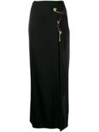 Versace Safety Pin Maxi Skirt - Black