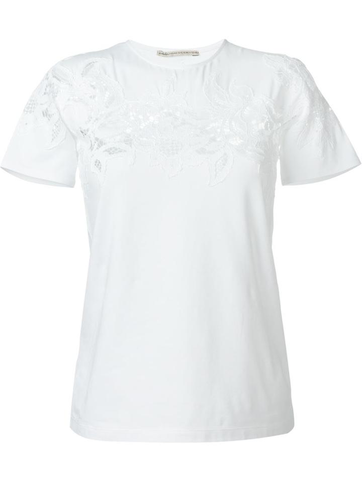 Ermanno Scervino Lace Panels T-shirt