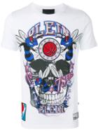 Philipp Plein Print T-shirt, Men's, Size: Small, White, Cotton