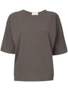 Lemaire Piqué T-shirt - Brown