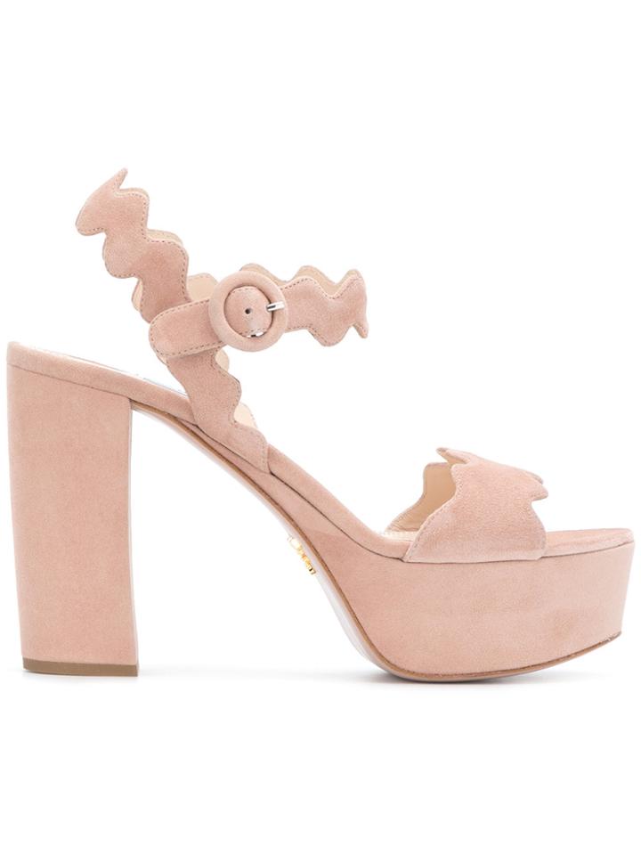 Prada Open Toe Sandals - Nude & Neutrals