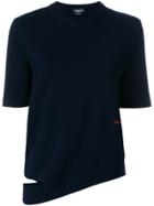 Calvin Klein 205w39nyc Distressed Hem Top - Blue