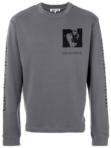 Mcq Alexander Mcqueen Gig Posters Sweatshirt - Grey
