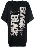 Yohji Yamamoto 'black And Black' T-shirt, Women's, Size: 2, Black, Cotton