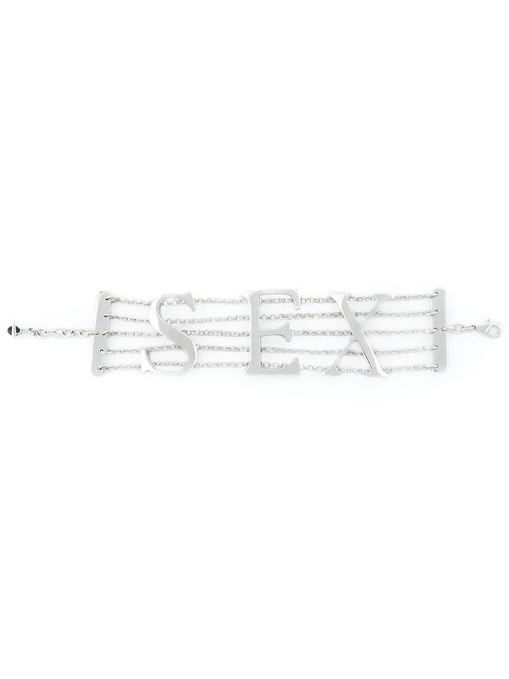 Vivienne Westwood 'sex' Bracelet, Women's, Metallic