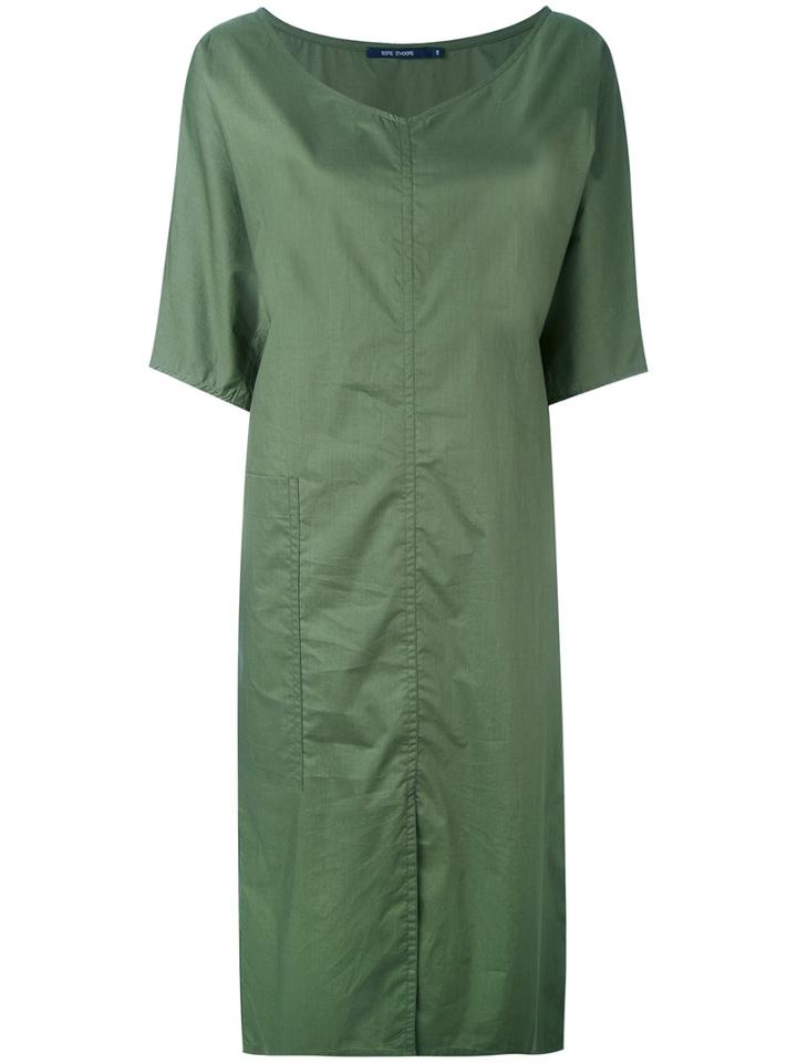 Sofie D'hoore - Loose Shift Dress - Women - Cotton - 40, Green, Cotton