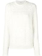 Givenchy Logo Knitted Jumper - White