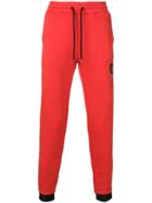 Cp Company Logo Print Track Pants - Red