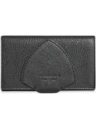 Burberry Equestrian Shield Two-tone Leather Continental Wallet - Black