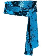 Attico Embellished Waist Belt - Blue