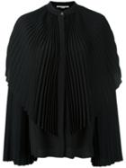 Stella Mccartney Pleated Long Sleeve Shirt, Women's, Size: 42, Black, Silk