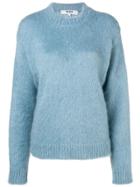 Msgm Crew Neck Sweater - Blue