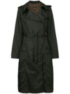 Fendi Vintage Long Sleeve Trench Coat - Black