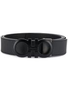 Salvatore Ferragamo Logo Buckle Belt - Grey
