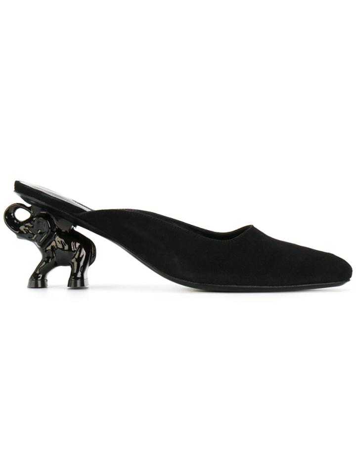 Dorateymur Elephant Heel Mules - Black