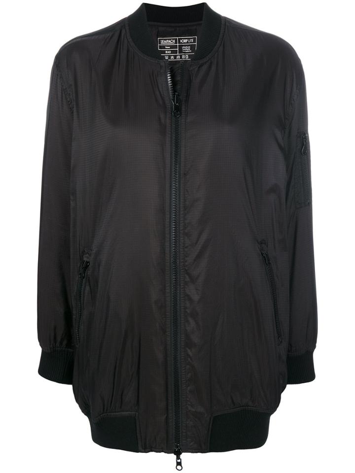 Sempach Sleeve Pocket Bomber Jacket - Black