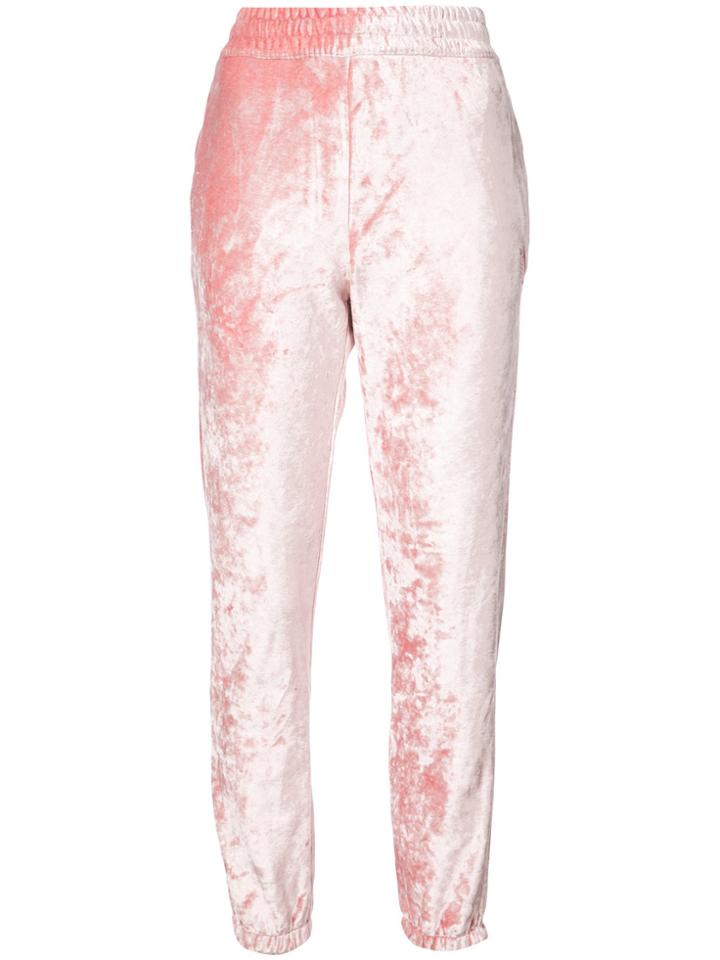 Nike Nikelab Crushed Velvet Joggers - Pink & Purple