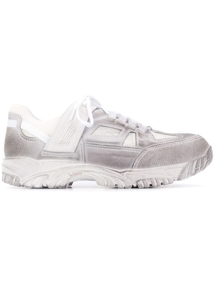 Maison Margiela Security Dirty Treatment Sneakers - White