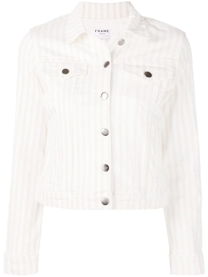 Frame Courtyard Denim Jacket - White