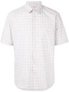 Cerruti 1881 Checked Short-sleeved Shirt - White
