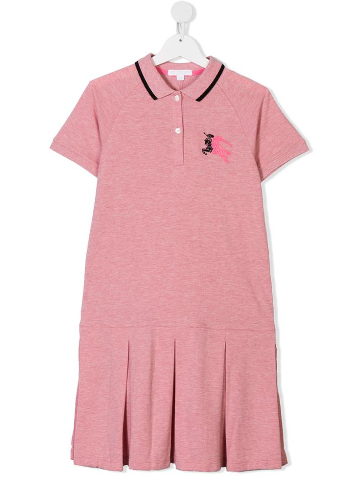 Burberry Kids Teen Short-sleeve Polo Dress - Pink & Purple