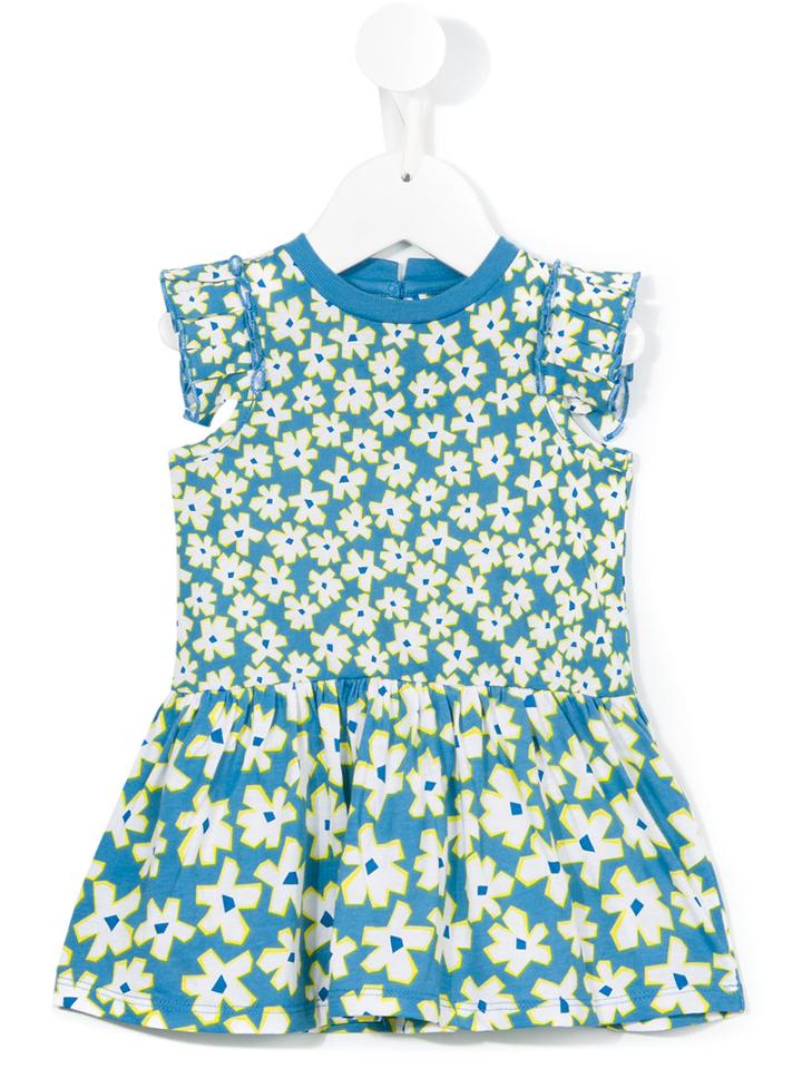 Stella Mccartney Kids - Floral Print Dress - Kids - Cotton - 12 Mth, Blue