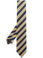 Ermenegildo Zegna Striped Tie - Yellow & Orange
