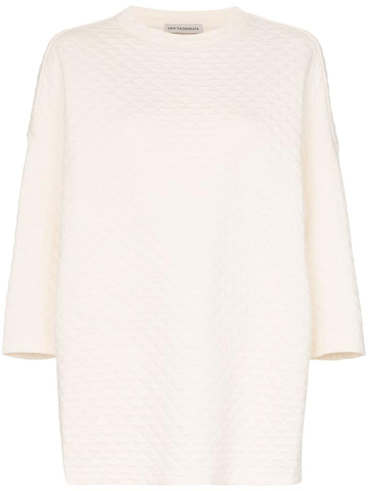 Vika Gazinskaya Quilted Boxy Shirt - White