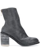 Guidi Back Zip Ankle Boots - Grey
