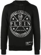 Philipp Plein Contrast Logo Hoodie - Black