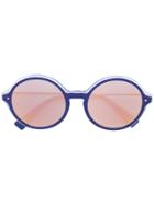 Valentino Eyewear Tinted Round Sunglasses - Metallic
