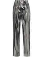 Filles A Papa Clint Mid-rise Metallic Trousers