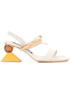 Jacquemus Wooden Heel Sandals - Nude & Neutrals