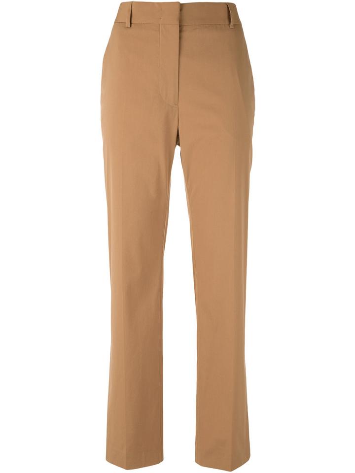 Cooper Tailored Trousers - Women - Cotton/polyamide/spandex/elastane - 38, Brown, Cotton/polyamide/spandex/elastane, Jil Sander