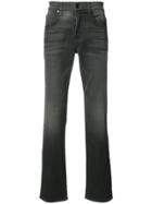 7 For All Mankind Airweft Straight-leg Jeans - Black