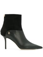 Jimmy Choo Beyla 85 Pointed Toe Boots - Black