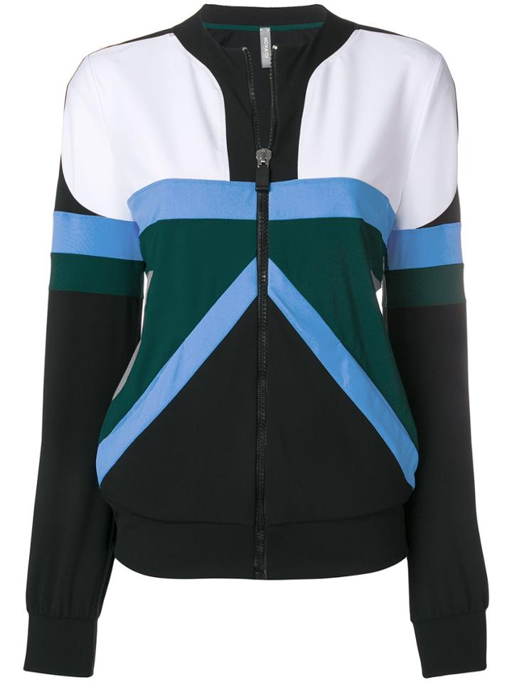 No Ka' Oi Zip Front Colour Block Jacket - Black