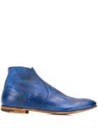 Premiata Paint Splat Ankle Boots - Blue