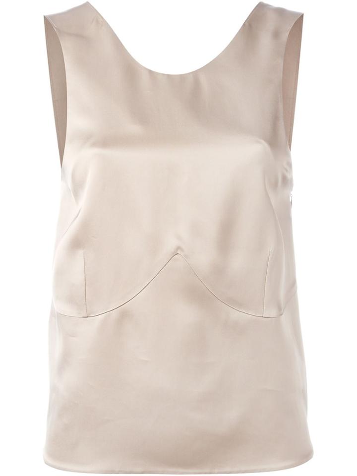 Calvin Klein Tailored Tank Top - Nude & Neutrals