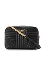 Prada Small Diagramme Shoulder Bag - Black