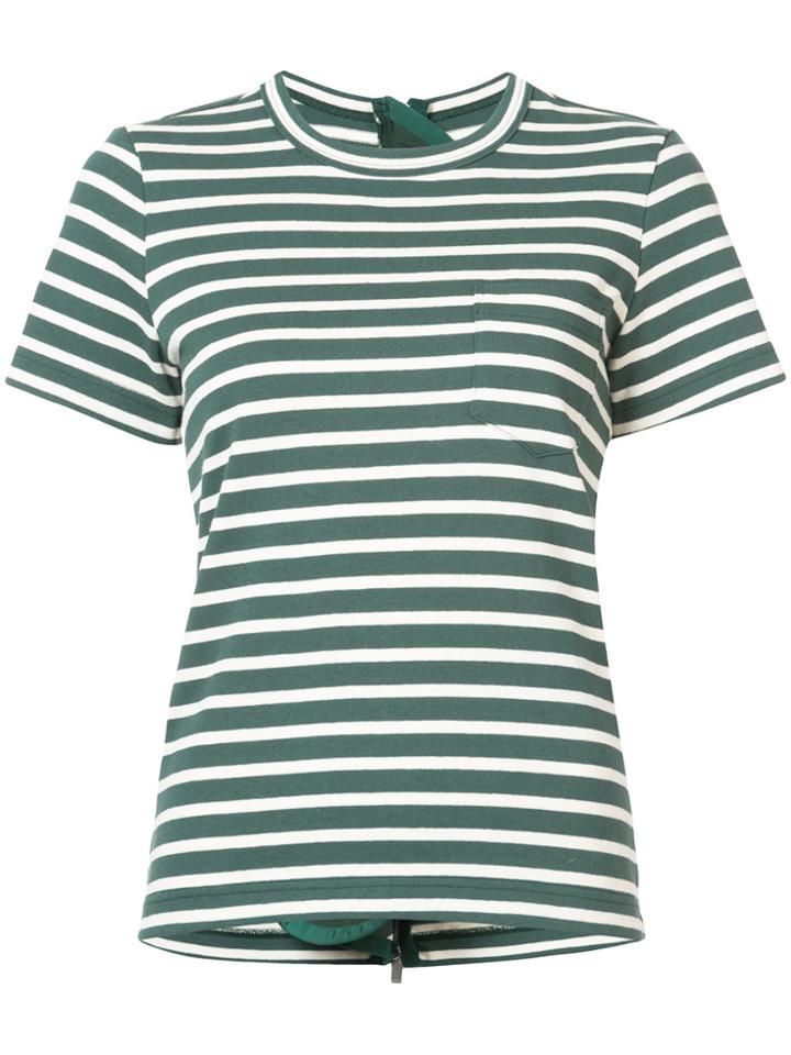 Sacai Dixie Stripe Top - Green