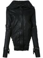 Barbara I Gongini - Broad Lapels Leather Jacket - Women - Cotton/lamb Skin - 40, Black, Cotton/lamb Skin