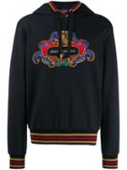 Dolce & Gabbana Baroque Logo Print Hoodie - Black