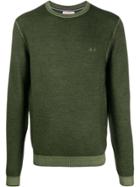 Sun 68 Vintage Look Jumper - Green